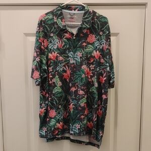 CHAPS Men's Floral Hawaiian Shirt